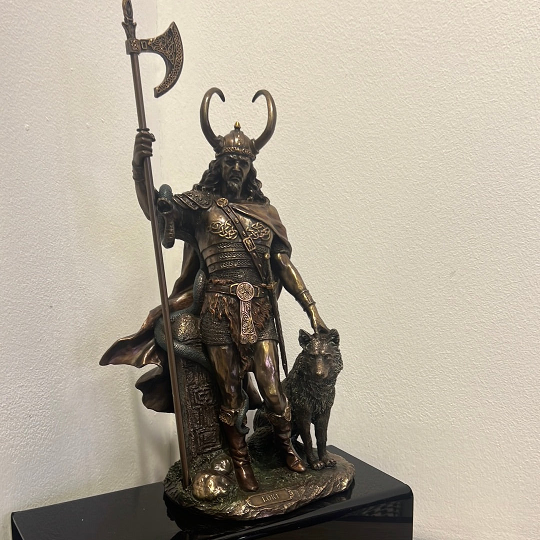 Loki Sculpture -Loki-Norse Trickster God Figurine