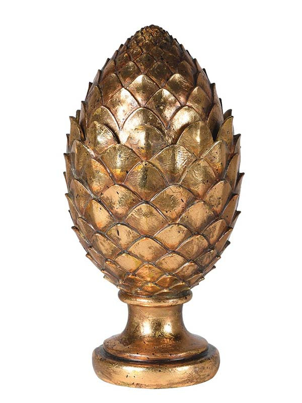 Gold Artichoke Jar with Lid, 23cm