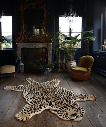 Leopard Rug, Animal Rug, Wool Rugs,  95cm - 150cm