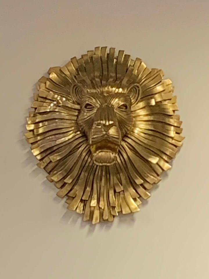 The Lion King, Large Gold Lion Head Wall Décor