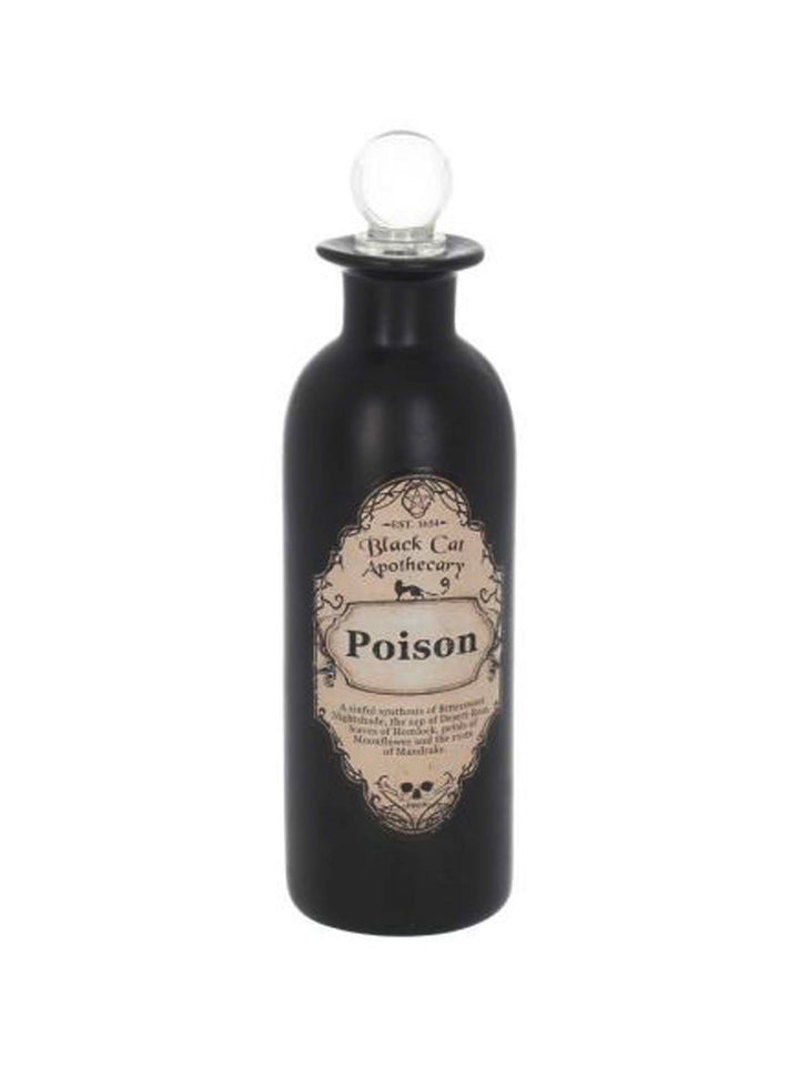 Poison Apothecary Potion Bottle, Poison bottle, Black bottle small, decorative bottle POISON