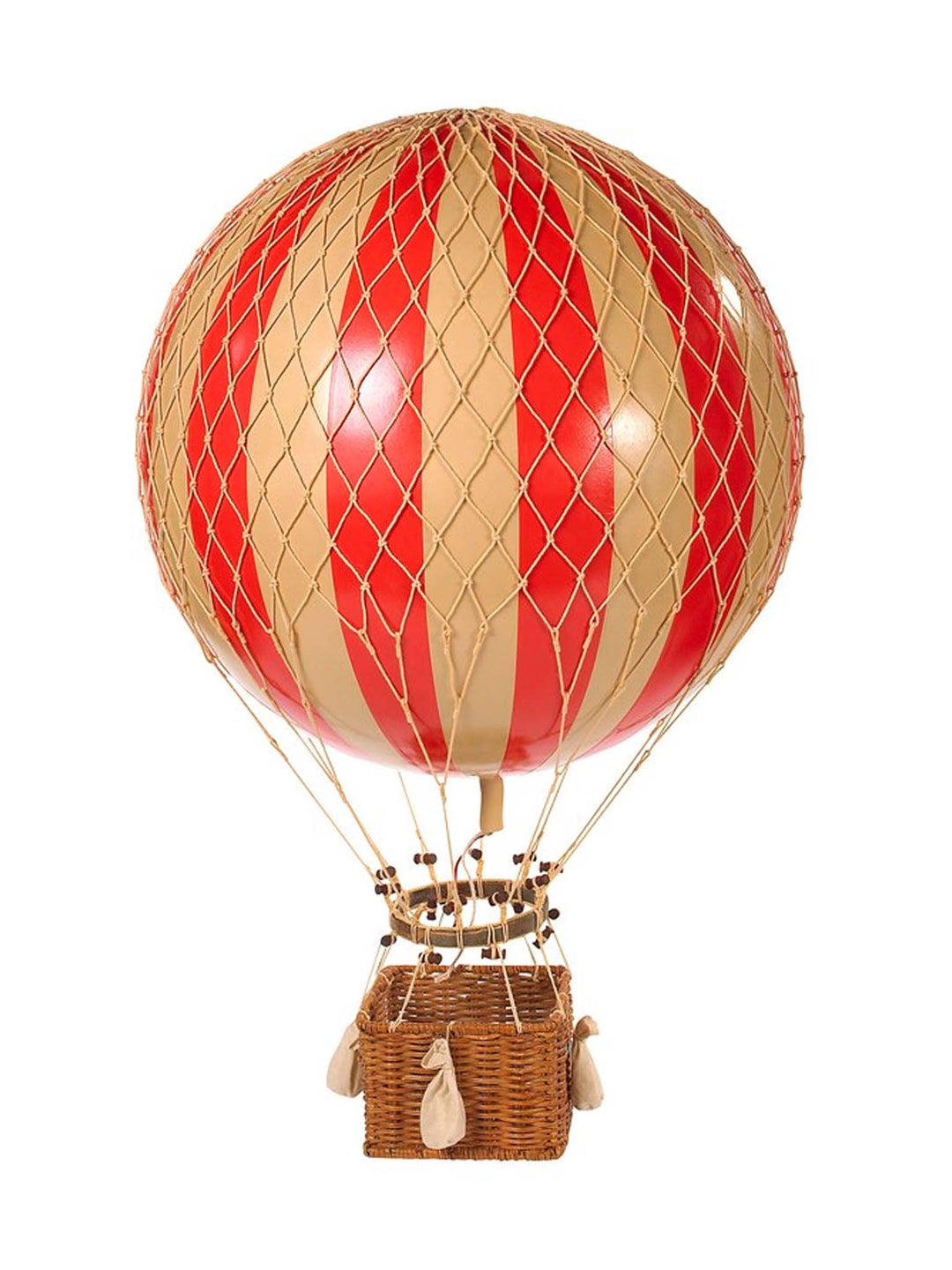 red balloon, red hot air balloon replica model, 