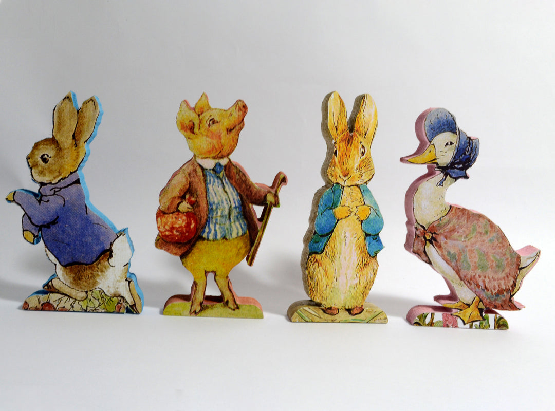 Beatrix Potter  Peter Rabbit Decor – Table Centrepiece – Peter Rabbit Free Standing Figures