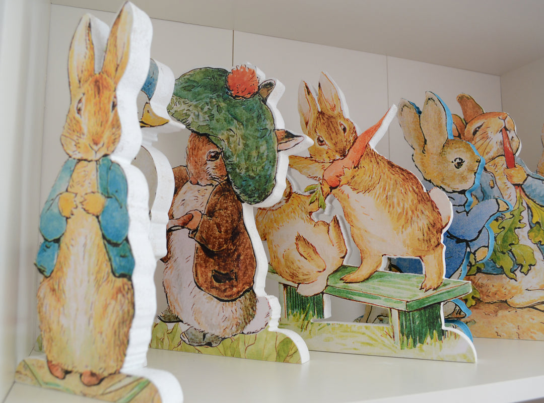 Beatrix Potter  Peter Rabbit Decor – Table Centrepiece – Peter Rabbit Free Standing Figures