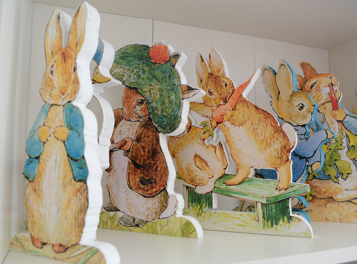 Beatrix Potter  Peter Rabbit Decor – Table Centrepiece – Peter Rabbit Free Standing Figures