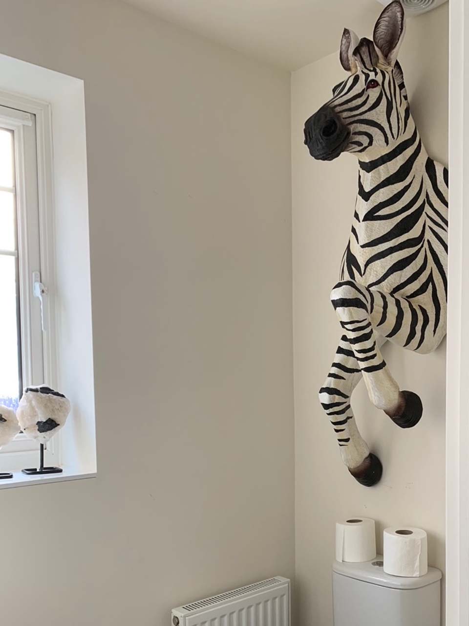Zebra Wall Head Small, Zebra